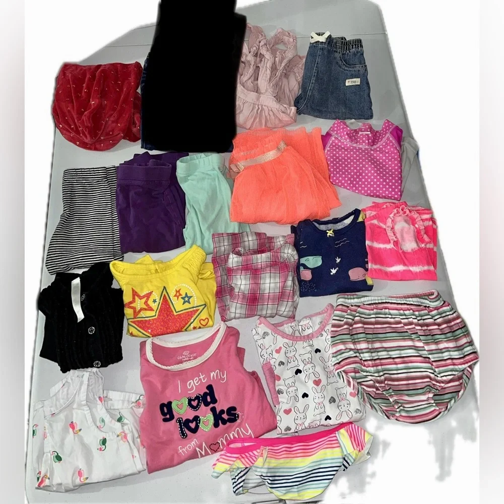 Bundle of 18 Girls Clothes